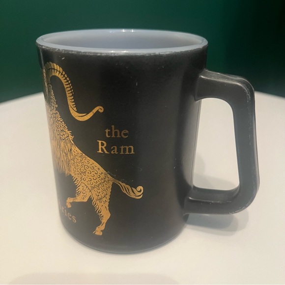 Vintage 80’s Federal Glass Horoscope Zodiac Aries Mug - Picture 7 of 7